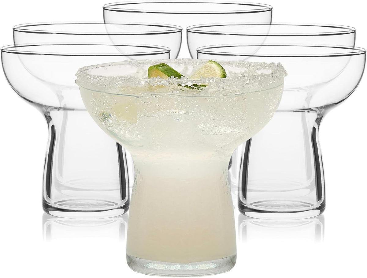 Libbey 2667 Stemless Margarita Glasses Set of 12, 10.25 ounces Classic Lightweight Margarita Cups, Fancy Glassware Set for Celebrations