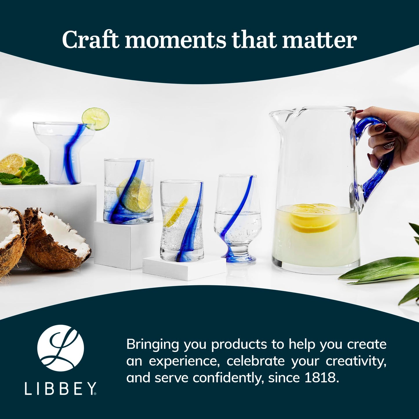 Libbey 7513 Vina Goblet Glasses, 16-ounce, Set of 12