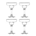 Cristar Margarita Glasses Set Of 4, 10oz Coupe Glasses, Made In Columbia, Tempered Rim, Dishwasher-Safe, Lead-free Cocktail Bar Glasses With Stem For Martinis, Mojitos, Pina Colada & Dessert Glasses.