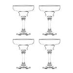 Cristar Margarita Glasses Set Of 4, 10oz Coupe Glasses, Made In Columbia, Tempered Rim, Dishwasher-Safe, Lead-free Cocktail Bar Glasses With Stem For Martinis, Mojitos, Pina Colada & Dessert Glasses.