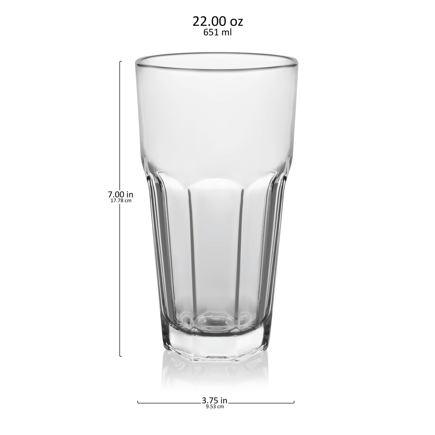 Libbey 15244 Gibraltar DuraTuff Drinking Glass Drinking Cup Set, - Set of 12