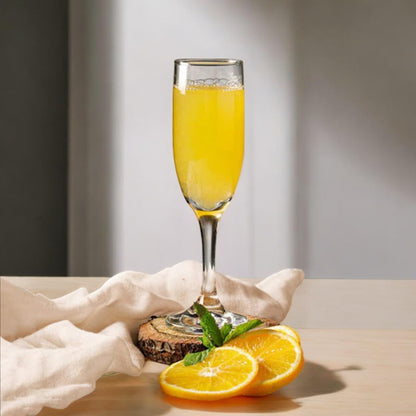 Aspen Brands Champagne Flutes, 6.5oz Glasses, Prosecco Glasses, Dishwasher-Safe, Lead-Free Mimosa Glasses