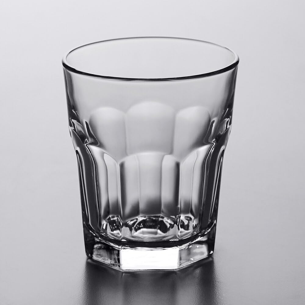 Aspen Brands Double Rock Drinking Glasses Set of 12, 12oz