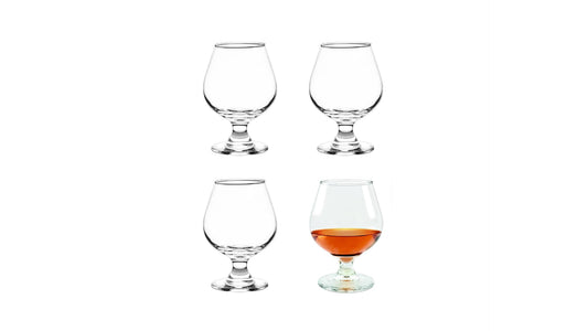 Cristar Brandy Snifter Glasses, (Set Of 12 Brandy Glasses, 11.5oz Craft Beer Glasses, Fits a Full Beer, Dishwasher-Safe, Lead-Free, Cognac Glasses, Tulip Glasses, Made In Colombia., Clear