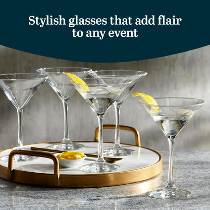Libbey 7512 Martini Party Glasses 8oz.  Set of 12
