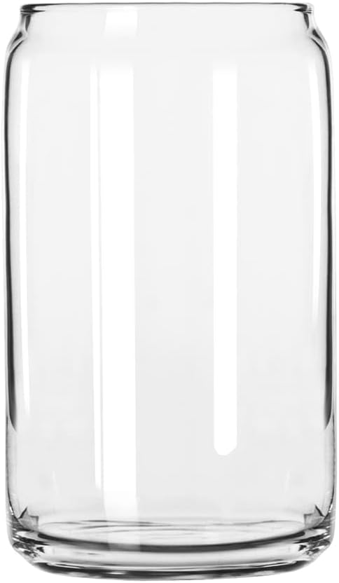Libbey 209 Glass Can (Set of 12), Clear, 16 fluid ounces