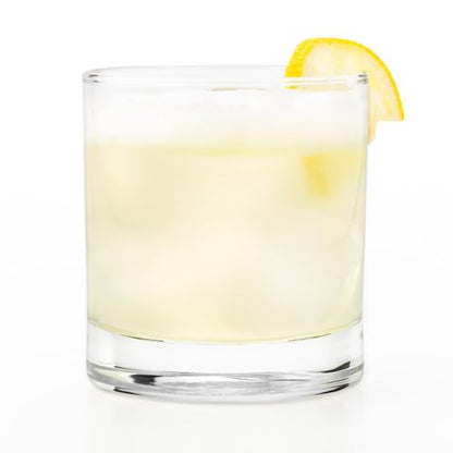 Libbey Heavy Base Rocks Glasses Set, Simple Glassware Drinking Glasses Set Dishwasher Safe Glasses for Cocktail Parties And More