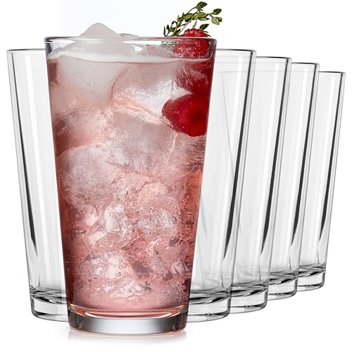 Libbey Craft Brews Beer Glasses Set of 6, Versatile, Premium Beer Glass Set, Craft Beer Glasses for Pilsner, Stout, Lager, IPA & More