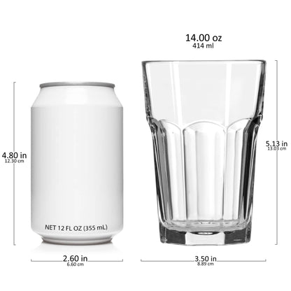 Libbey 15244 Gibraltar DuraTuff Drinking Glass Drinking Cup Set, - Set of 12