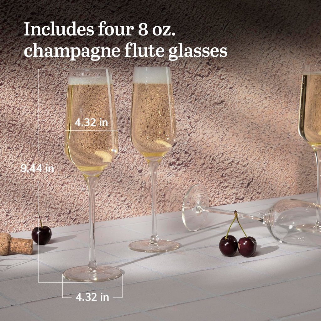 Libbey 9138 Renaissance 8 Ounce Flute Glass - 12 / CS