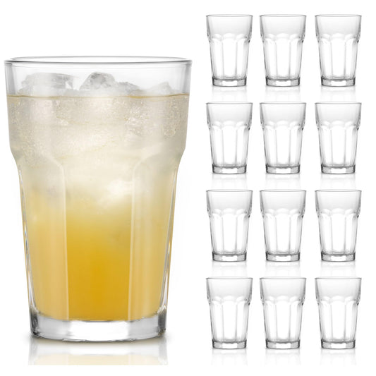 Libbey 15244 Gibraltar DuraTuff Drinking Glass Drinking Cup Set, - Set of 12