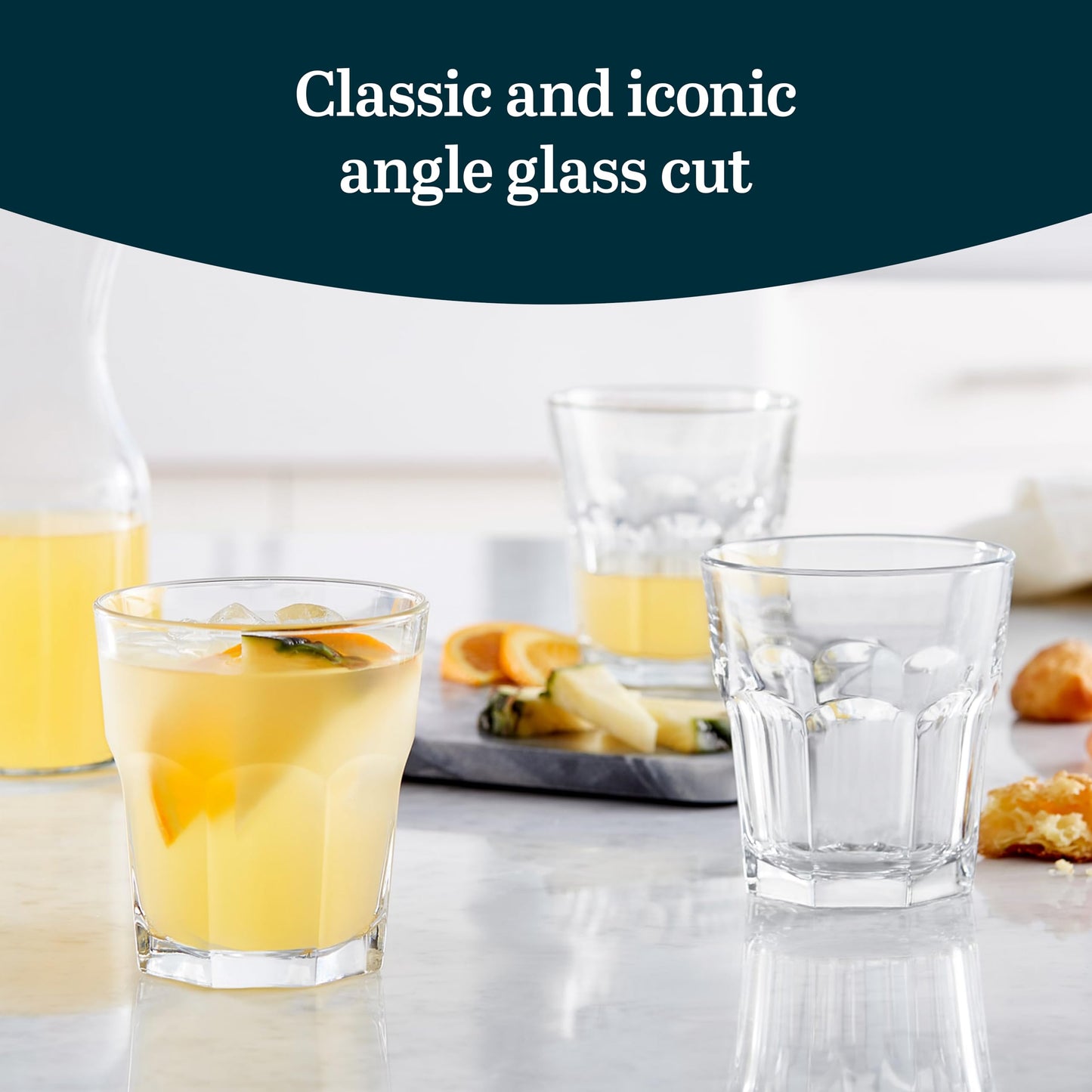 Libbey 15244 Gibraltar DuraTuff Drinking Glass Drinking Cup Set, - Set of 12