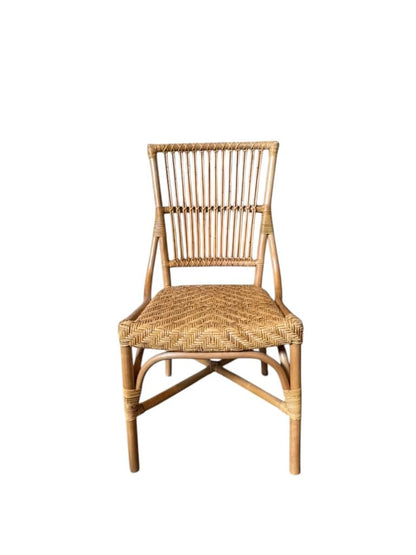 Aspen Brands Laguna Bistro Chair - Designed to be Stackable and Made for Both Indoor and Outdoor use. 300 lbs max Limit. Rattan Frame. Storage Outside. 1 Chair Included