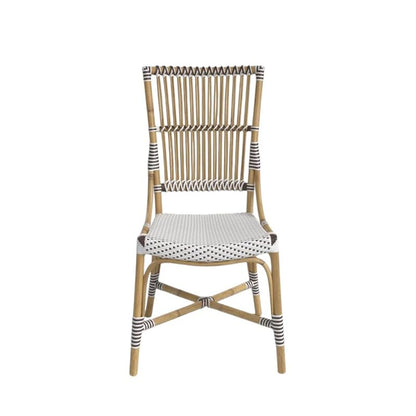 Aspen Brands Laguna Bistro Chair - Designed to be Stackable and Made for Both Indoor and Outdoor use. 300 lbs max Limit. Rattan Frame. Storage Outside. 1 Chair Included