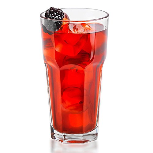 Libbey Glassware 15256 Gibraltar Cooler Glass, Duratuff, 16 oz. (Pack of 24)