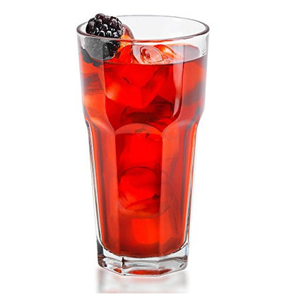 Libbey Glassware 15256 Gibraltar Cooler Glass, Duratuff, 16 oz. (Pack of 24)