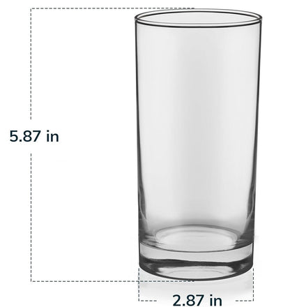 Libbey Glassware 817CD Cooler Glass, Heavy Base, 15 oz. Set of 12