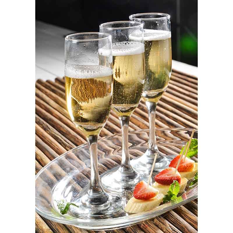 Cristar Premiere Champagne Flutes, 6.5oz Champagne Glasses Set Of 12, Prosecco Glasses, Dishwasher-Safe, Lead-Free Mimosa Glasses, Ideal for Home Bar, Special Occasions, Made in Colombia.
