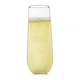 Aspen 8.5oz Stemless Champagne Flute Glasses, Set of 12