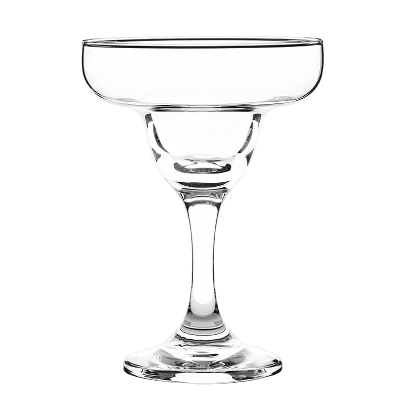 Cristar Margarita Glasses Set Of 4, 10oz Coupe Glasses, Made In Columbia, Tempered Rim, Dishwasher-Safe, Lead-free Cocktail Bar Glasses With Stem For Martinis, Mojitos, Pina Colada & Dessert Glasses.