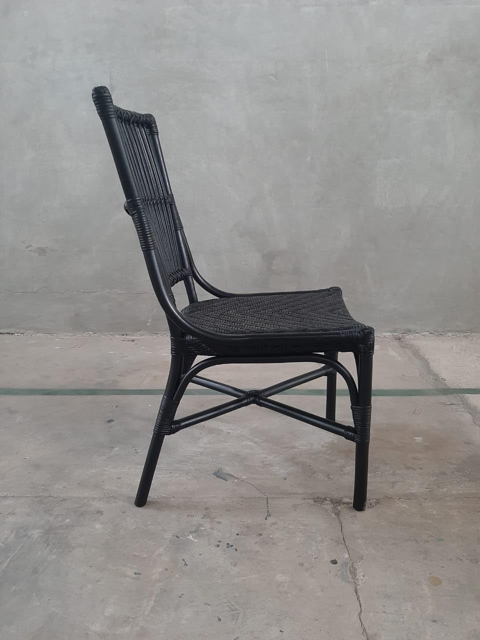 Aspen Brands Laguna Bistro Chair - Designed to be Stackable and Made for Both Indoor and Outdoor use. 300 lbs max Limit. Rattan Frame. Storage Outside. 1 Chair Included