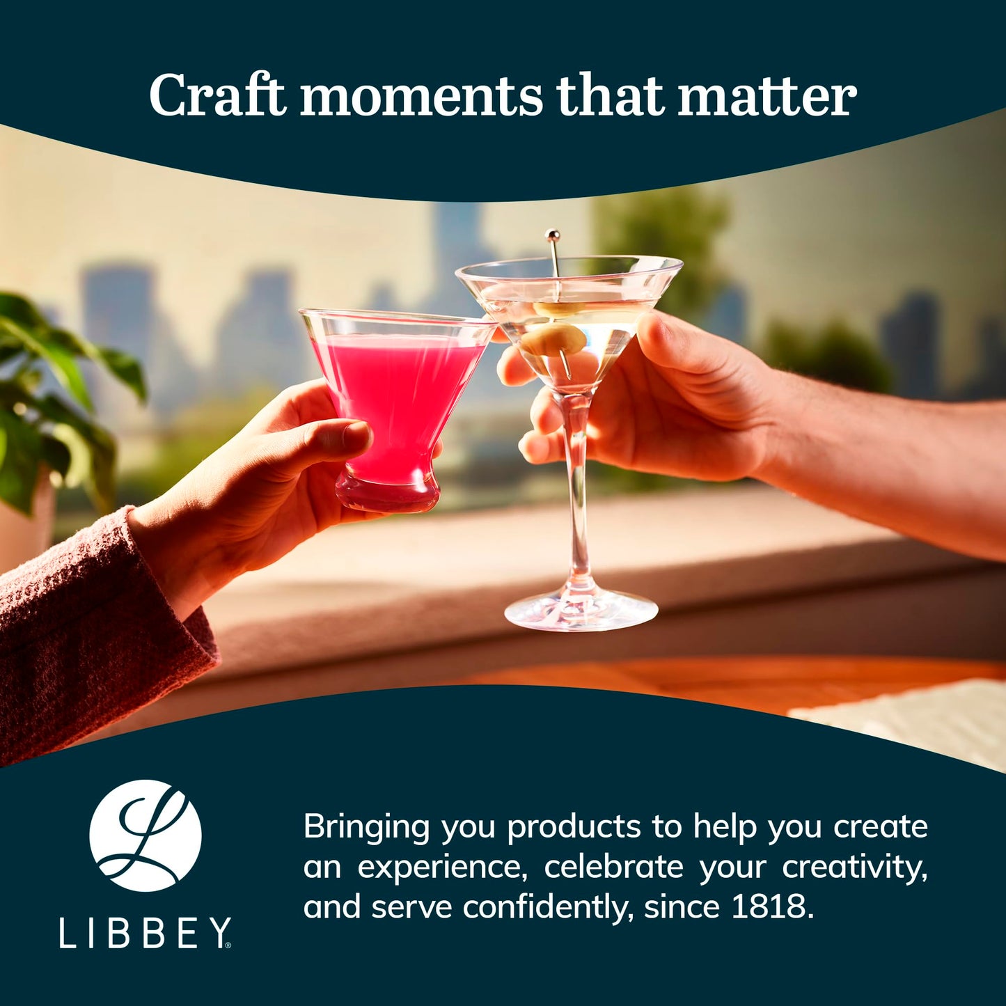 Libbey 7512 Martini Party Glasses 8oz.  Set of 12