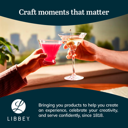 Libbey 7512 Martini Party Glasses 8oz.  Set of 12