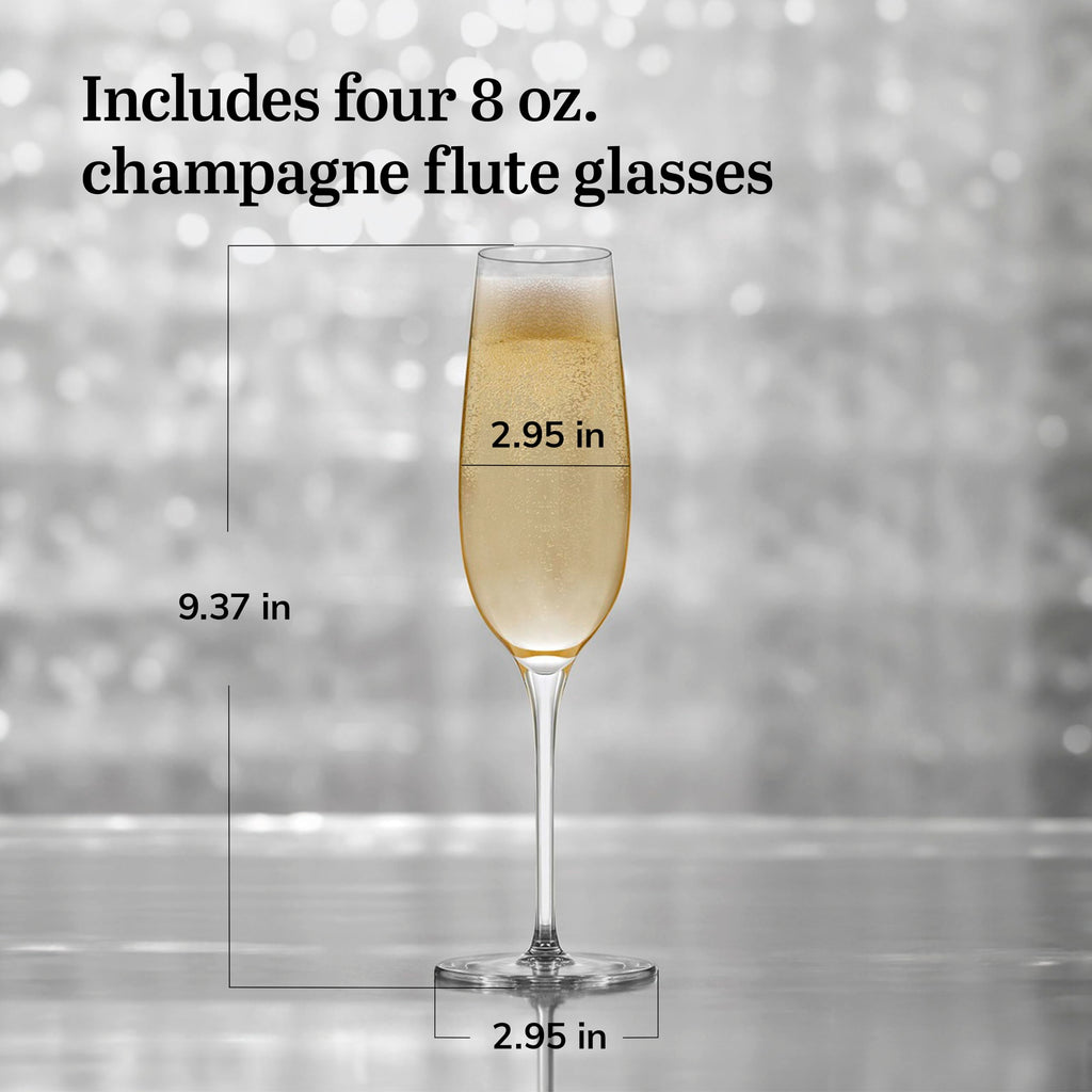 Libbey 9138 Renaissance 8 Ounce Flute Glass - 12 / CS