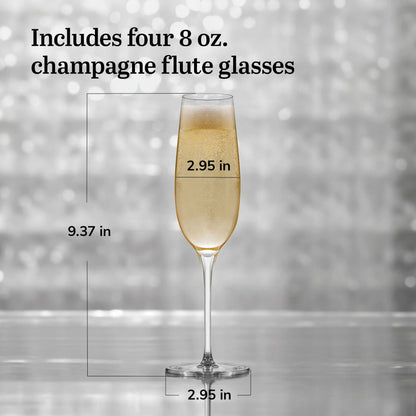 Libbey 9138 Renaissance 8 Ounce Flute Glass - 12 / CS