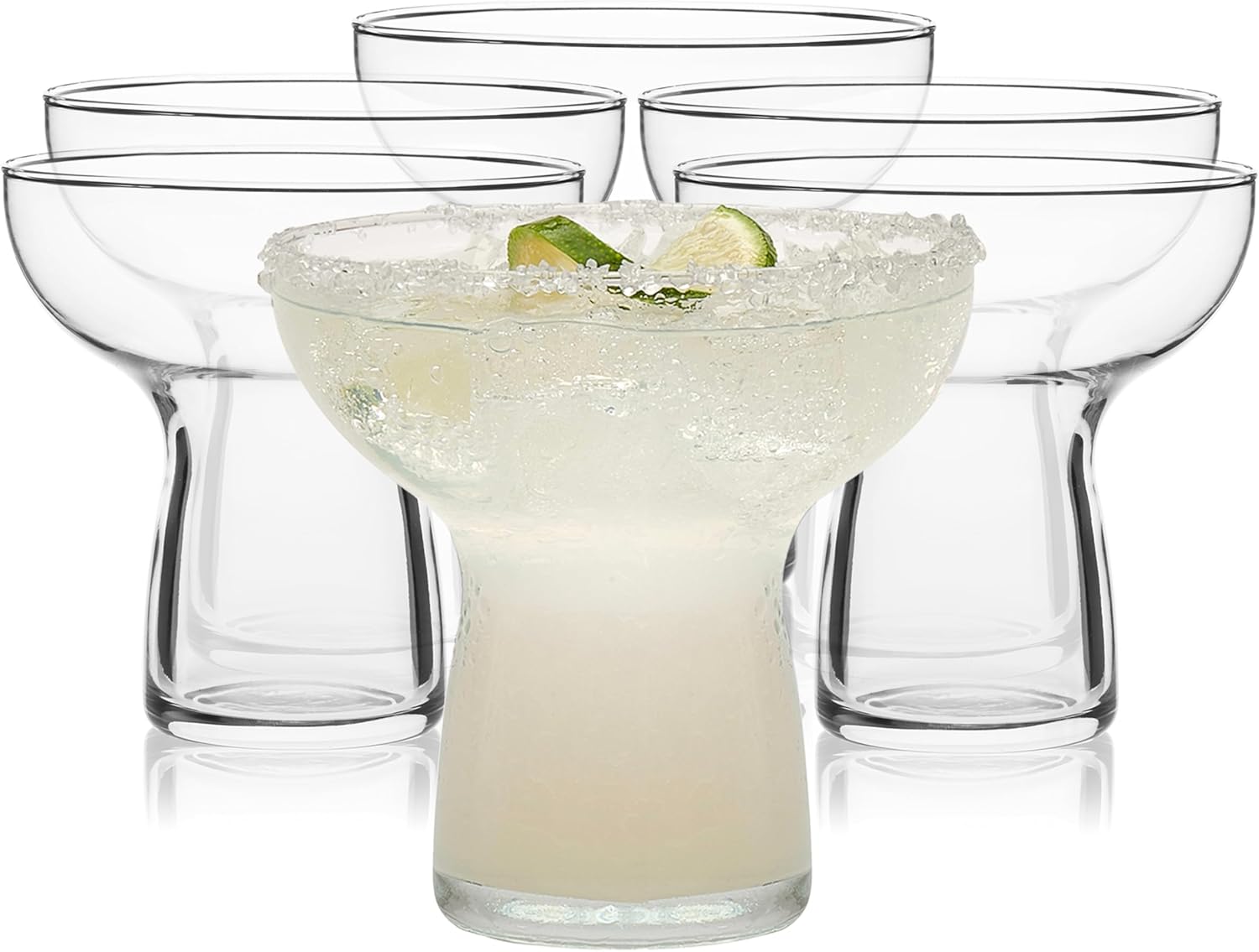 Libbey 2667 Stemless Margarita Glasses Set of 12, 10.25 ounces Classic Lightweight Margarita Cups, Fancy Glassware Set for Celebrations