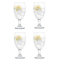 Cristar Lexington Glass Water Goblets Set Of 4, 16.5oz Dishwasher Safe Drinking Goblets For Iced Tea, Sangria, Lead-Free Stemmed Water Glasses, Made in Colombia.