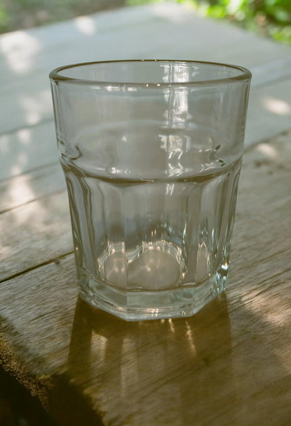 Aspen Brands Double Rock Drinking Glasses Set of 12, 12oz