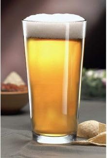 Aspen Brands Pint Beer Glasses 16 oz Tall Clear Drinking Glasses, Heavy Base, Pub Style