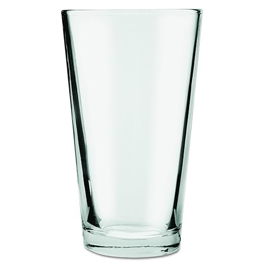 Aspen Brands Pint Beer Glasses 16 oz - Set of 24 -Clear Drinking Glasses, Heavy Base, Pub Style