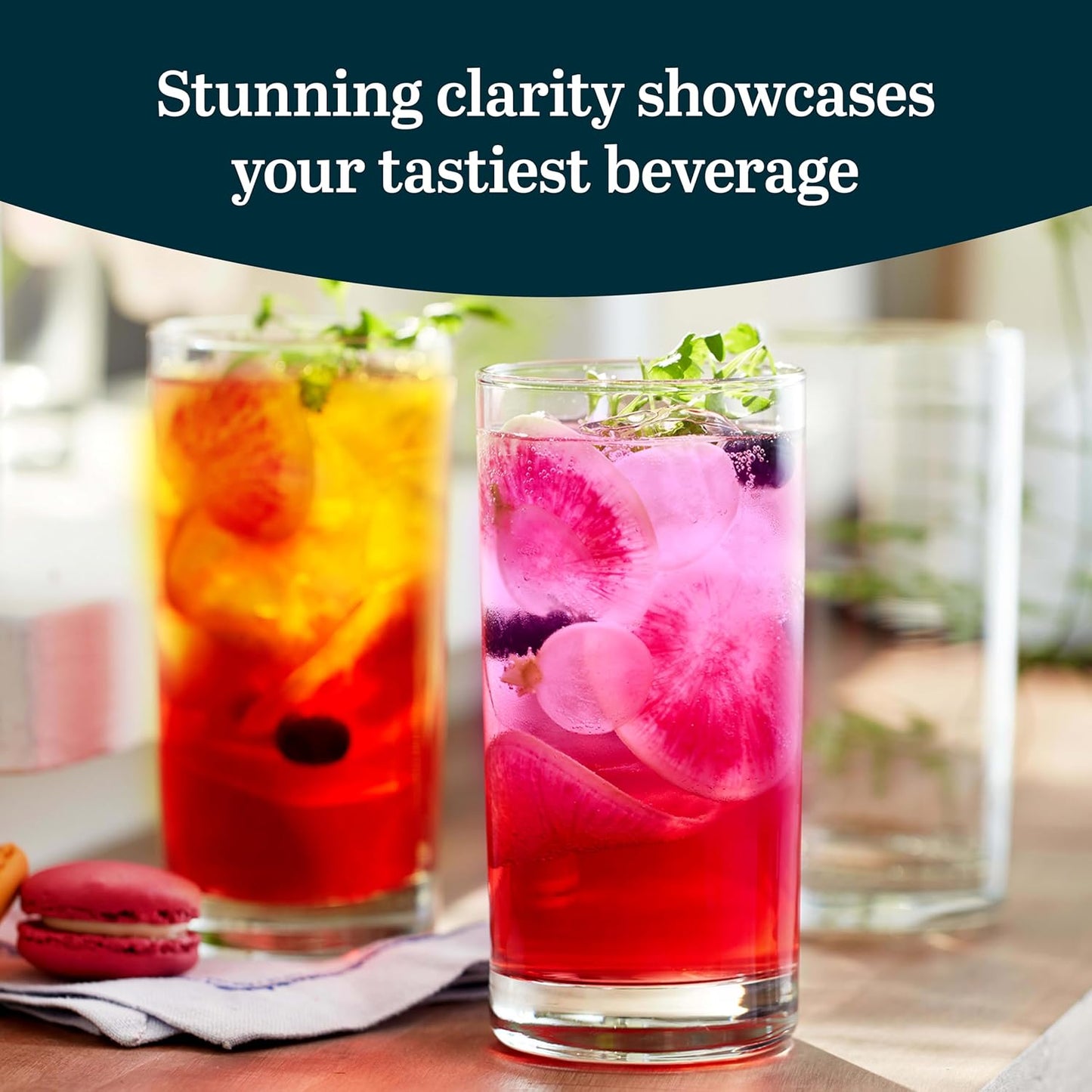 Libbey Glassware 817CD Cooler Glass, Heavy Base, 15 oz. Set of 12