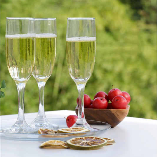 Cristar Premiere Champagne Flutes, 6.5oz Champagne Glasses Set Of 12, Prosecco Glasses, Dishwasher-Safe, Lead-Free Mimosa Glasses, Ideal for Home Bar, Special Occasions, Made in Colombia.