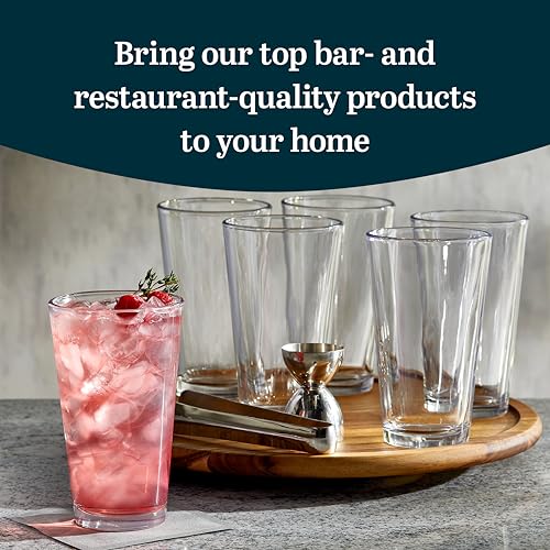 Libbey Craft Brews Beer Glasses Set of 6, Versatile, Premium Beer Glass Set, Craft Beer Glasses for Pilsner, Stout, Lager, IPA & More