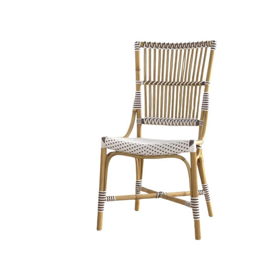 Aspen Brands Laguna Bistro Chair - Designed to be Stackable and Made for Both Indoor and Outdoor use. 300 lbs max Limit. Rattan Frame. Storage Outside. 1 Chair Included