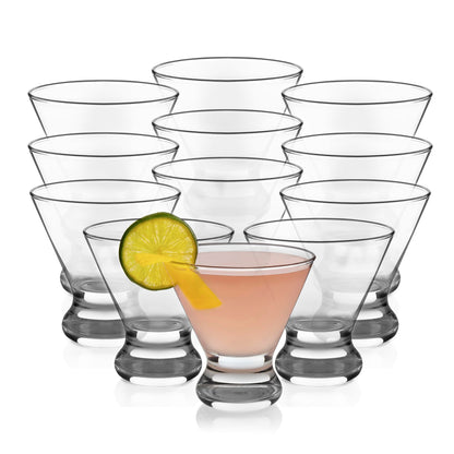 Libbey 7512 Martini Party Glasses 8oz.  Set of 12