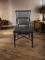 Aspen Brands Laguna Bistro Chair - Designed to be Stackable and Made for Both Indoor and Outdoor use. 300 lbs max Limit. Rattan Frame. Storage Outside. 1 Chair Included