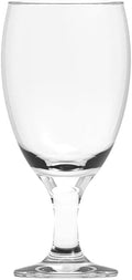 Aspen Collection Water Goblet Glass Set, 12 Pieces, 16.5 oz Stemmed Glasses