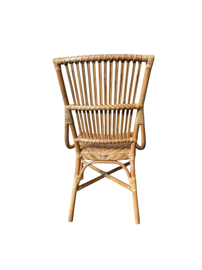 Aspen Brands Laguna Bistro Chair - Designed to be Stackable and Made for Both Indoor and Outdoor use. 300 lbs max Limit. Rattan Frame. Storage Outside. 1 Chair Included