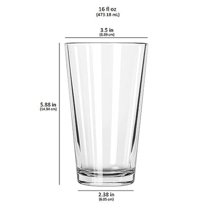 Libbey Craft Brews Beer Glasses Set of 6, Versatile, Premium Beer Glass Set, Craft Beer Glasses for Pilsner, Stout, Lager, IPA & More