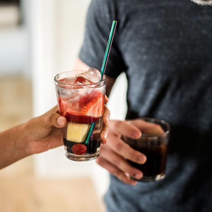 Aspen Brands Pint Beer Glasses 16 oz Tall Clear Drinking Glasses, Heavy Base, Pub Style