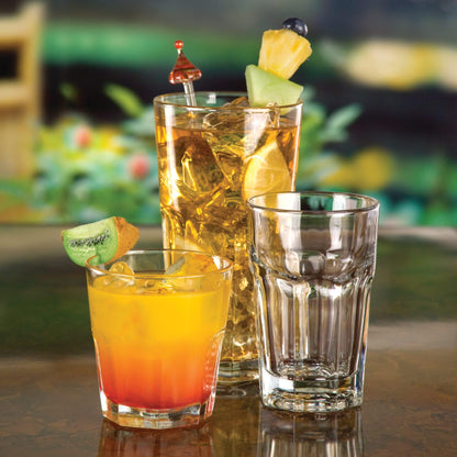 Libbey 15244 Gibraltar DuraTuff Drinking Glass Drinking Cup Set, - Set of 12