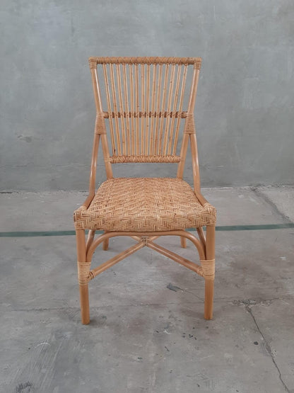 Aspen Brands Laguna Bistro Chair - Designed to be Stackable and Made for Both Indoor and Outdoor use. 300 lbs max Limit. Rattan Frame. Storage Outside. 1 Chair Included