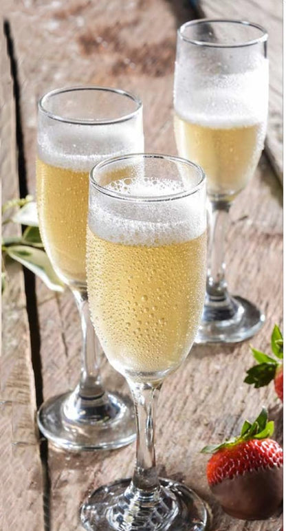 Cristar Premiere Champagne Flutes, 6.5oz Champagne Glasses Set Of 12, Prosecco Glasses, Dishwasher-Safe, Lead-Free Mimosa Glasses, Ideal for Home Bar, Special Occasions, Made in Colombia.