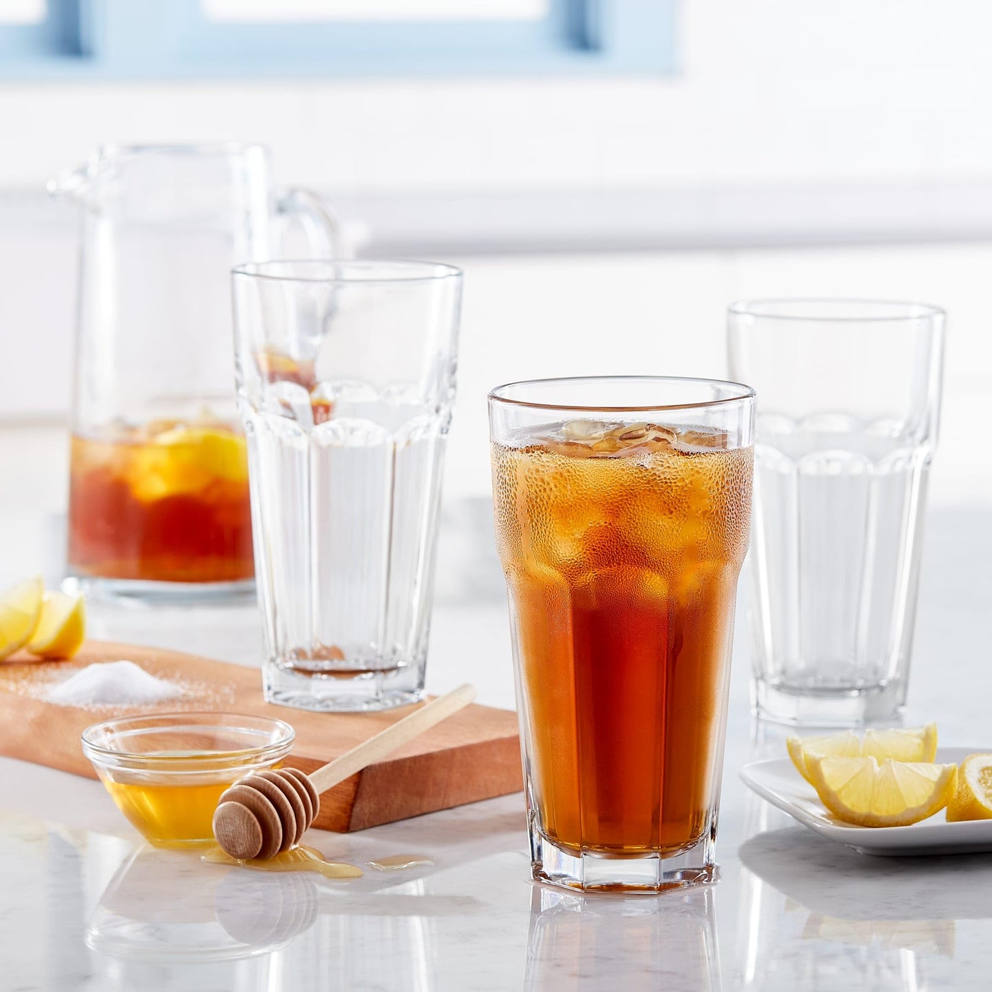 Libbey 15244 Gibraltar DuraTuff Drinking Glass Drinking Cup Set, - Set of 12