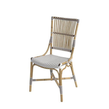 Aspen Brands Laguna Bistro Chair - Designed to be Stackable and Made for Both Indoor and Outdoor use. 300 lbs max Limit. Rattan Frame. Storage Outside. 1 Chair Included