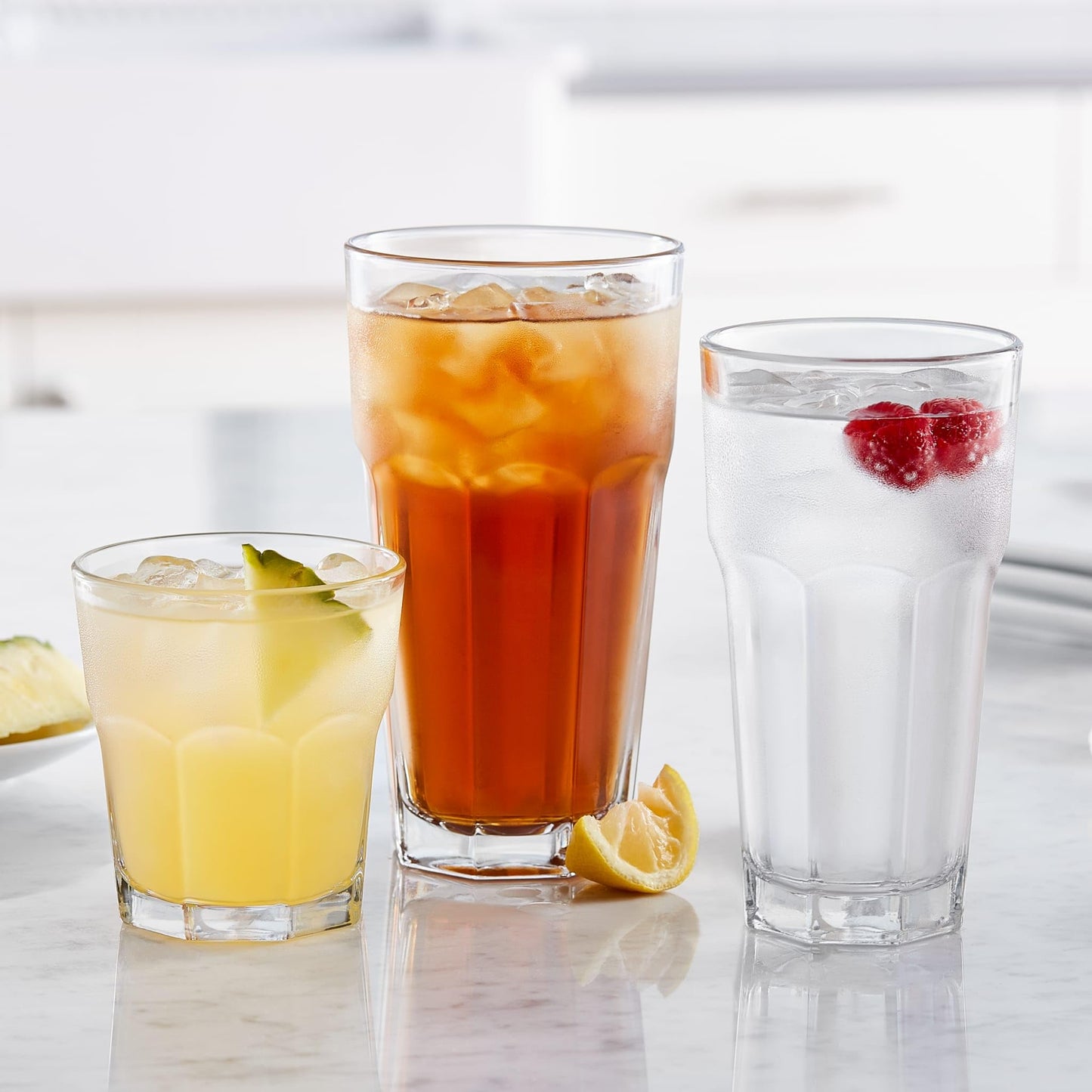 Libbey 15244 Gibraltar DuraTuff Drinking Glass Drinking Cup Set, - Set of 12